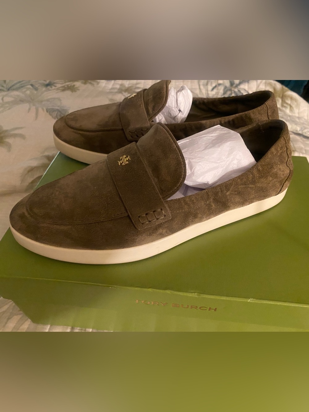 Tory Burch Ballet Sport Loafer in Toasted Sesame Size 8.5c - Picture 6 of 13
